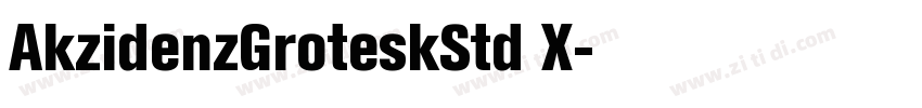 AkzidenzGroteskStd X字体转换